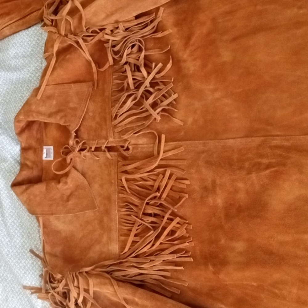 Vintage leather wear by "deer wear co." Handmade,size large,pants36-32mocssz10